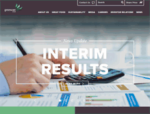 Tablet Screenshot of greencore.com
